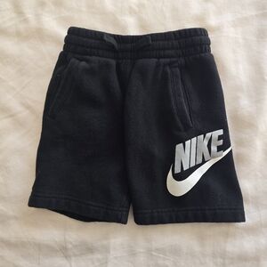 Nike Kids Black Cotton Athletic Shorts Size 4(xs)